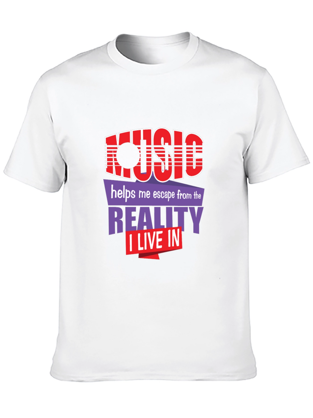 Music Escape Graphic Tee - Black Unisex T-Shirt