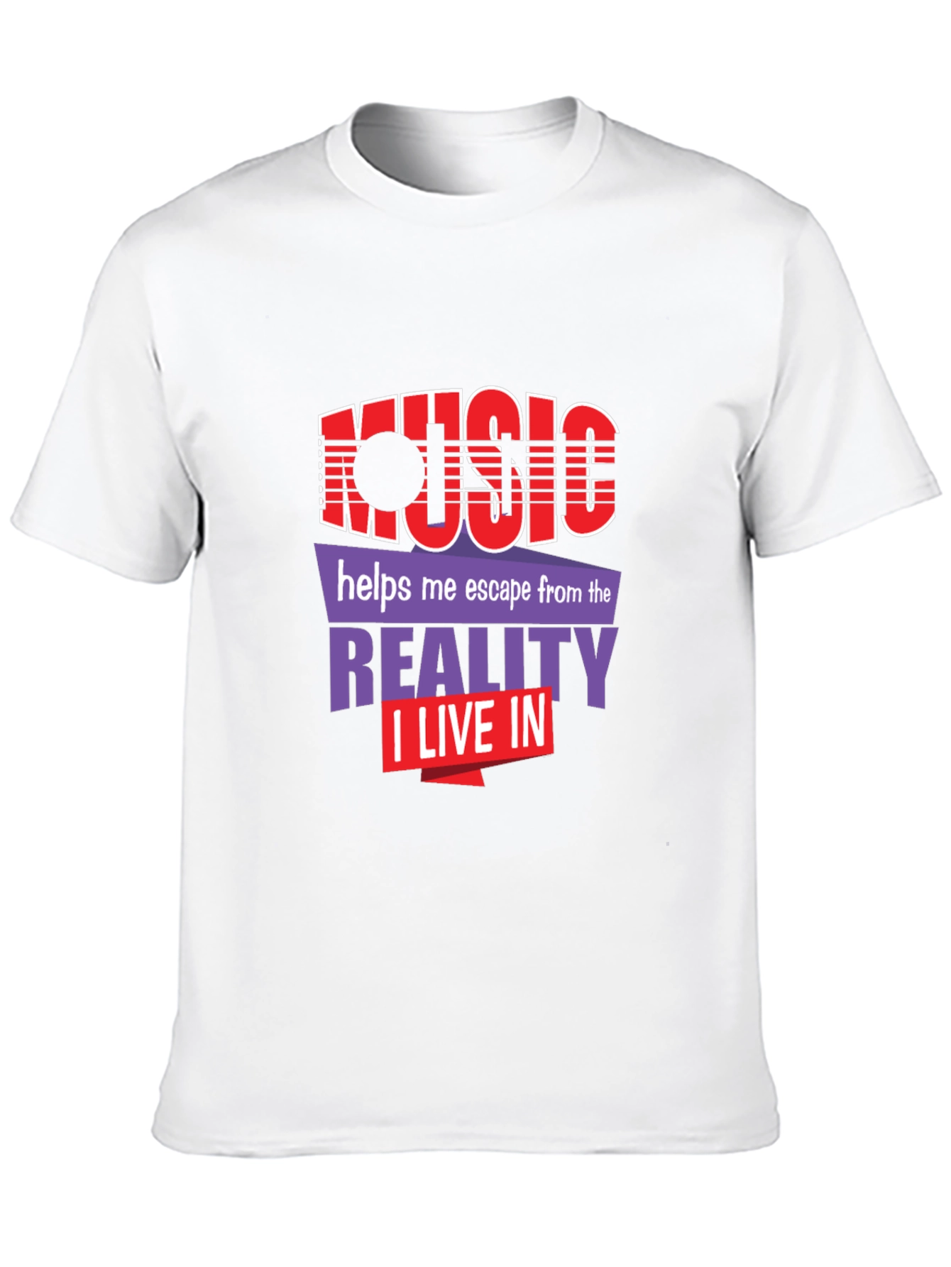Music Escape Graphic Tee - Black Unisex T-Shirt
