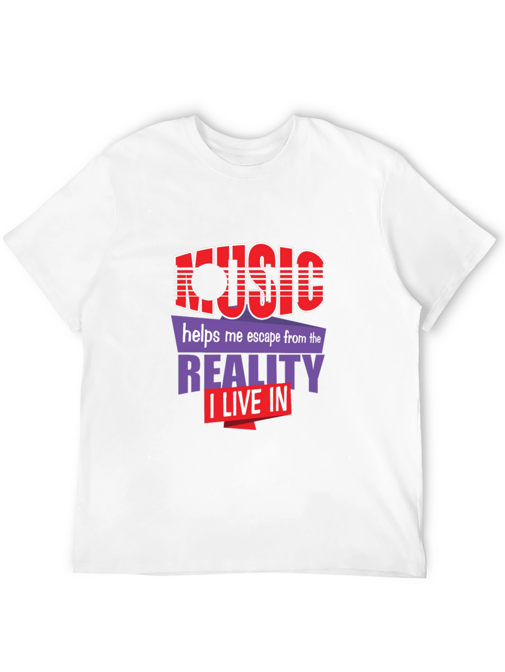 Music Escape Graphic Tee - Black Unisex T-Shirt