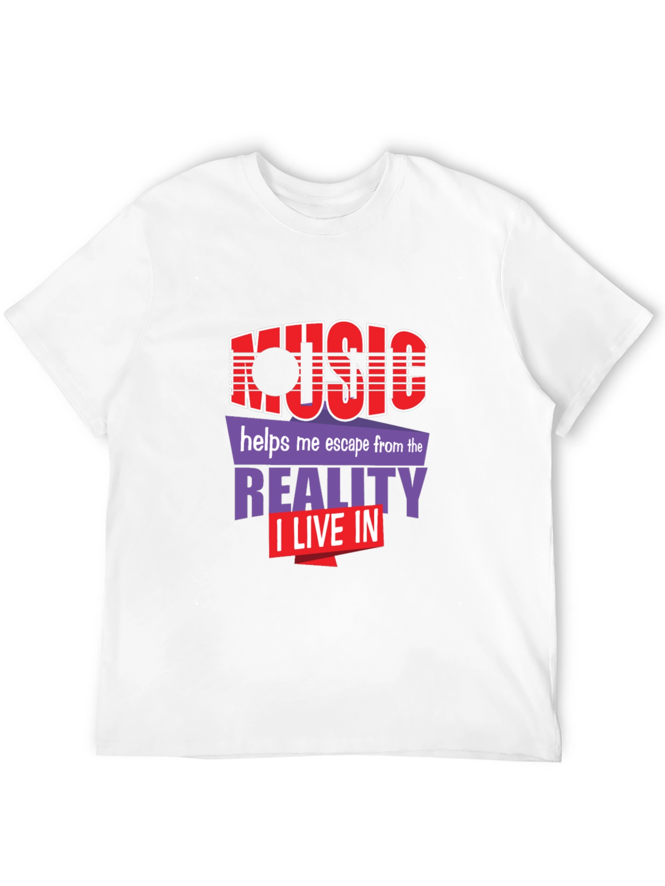 Music Escape Graphic Tee - Black Unisex T-Shirt