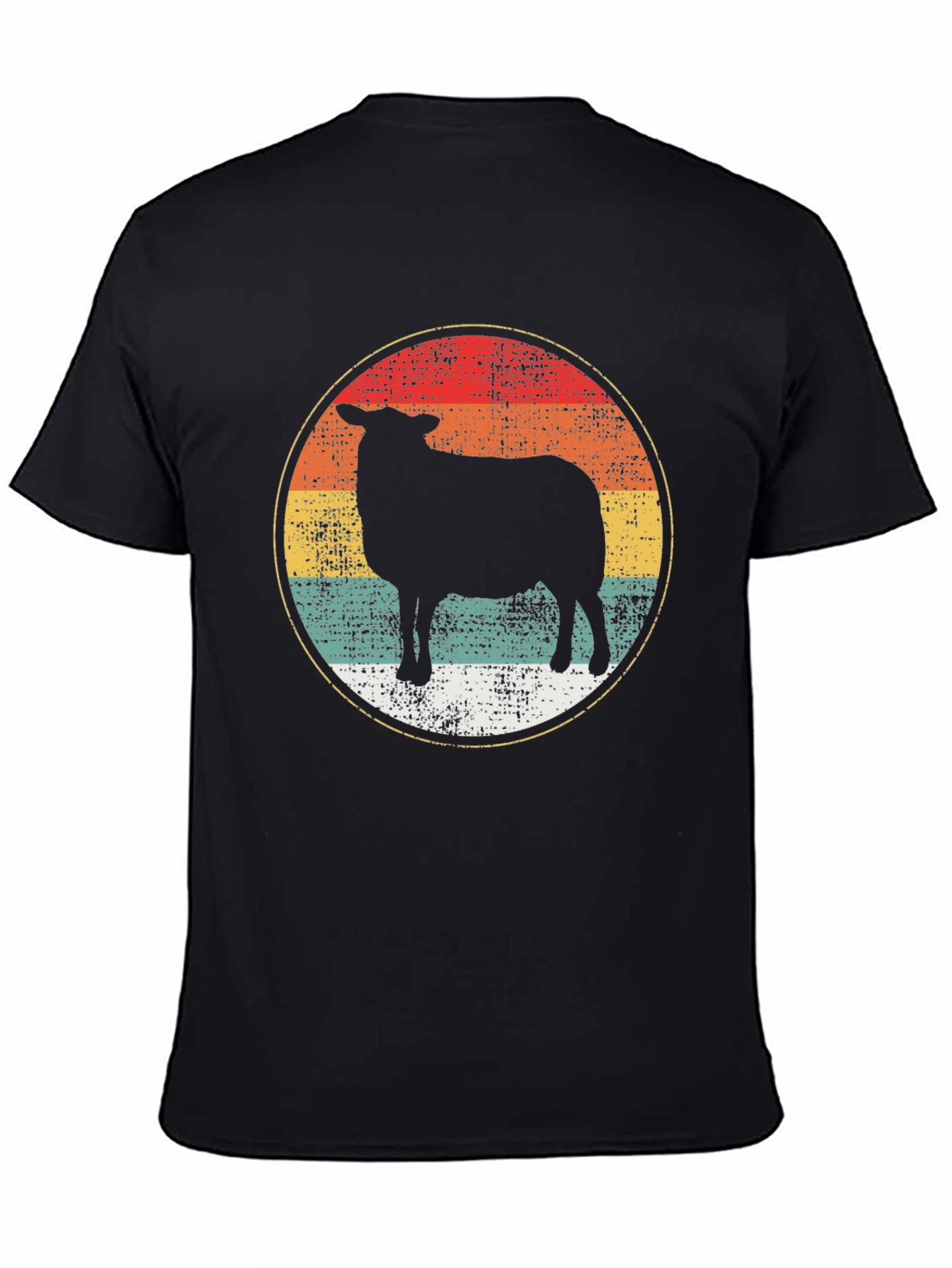 Retro Sheep Graphic Tee - Vintage Style Shirt