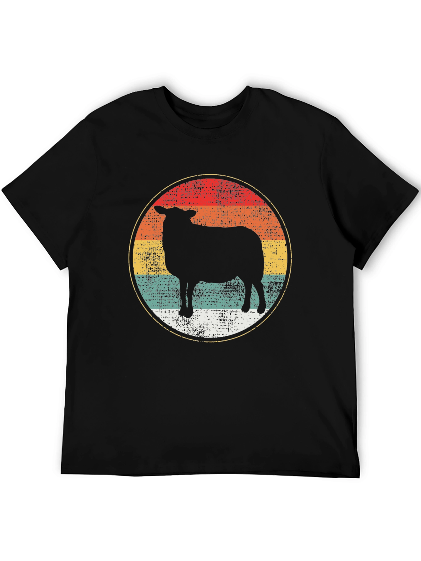 Retro Sheep Graphic Tee - Vintage Style Shirt