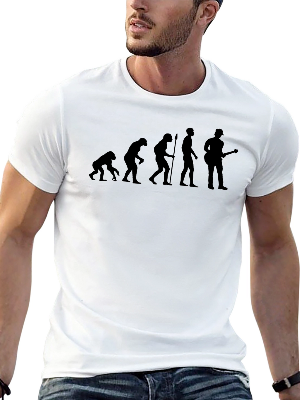 Evolution of Man T-Shirt - Guitarist