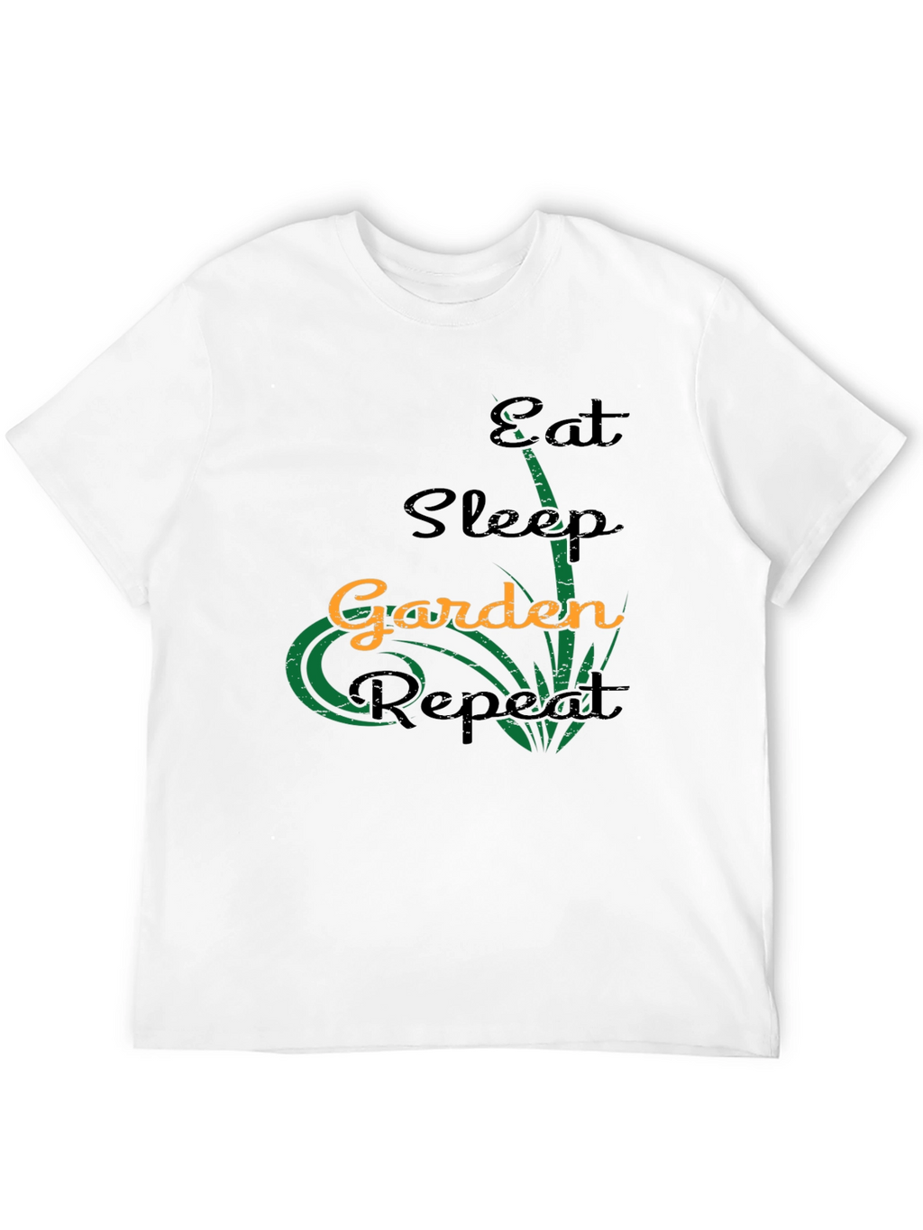 Eat Sleep Garden Repeat Black T-Shirt