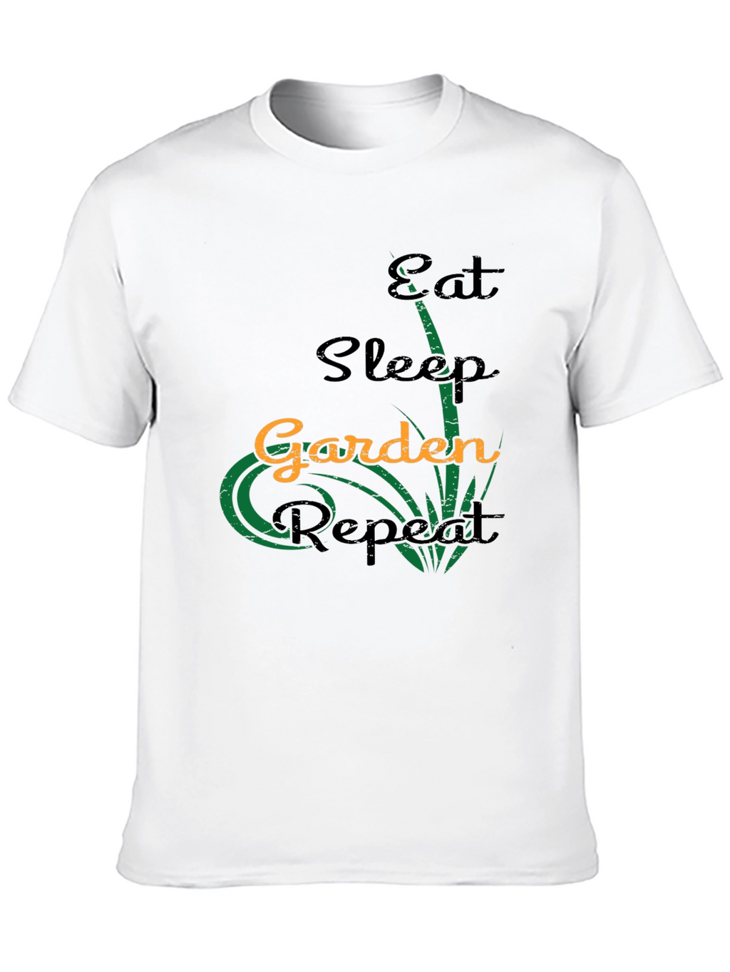 Eat Sleep Garden Repeat Black T-Shirt