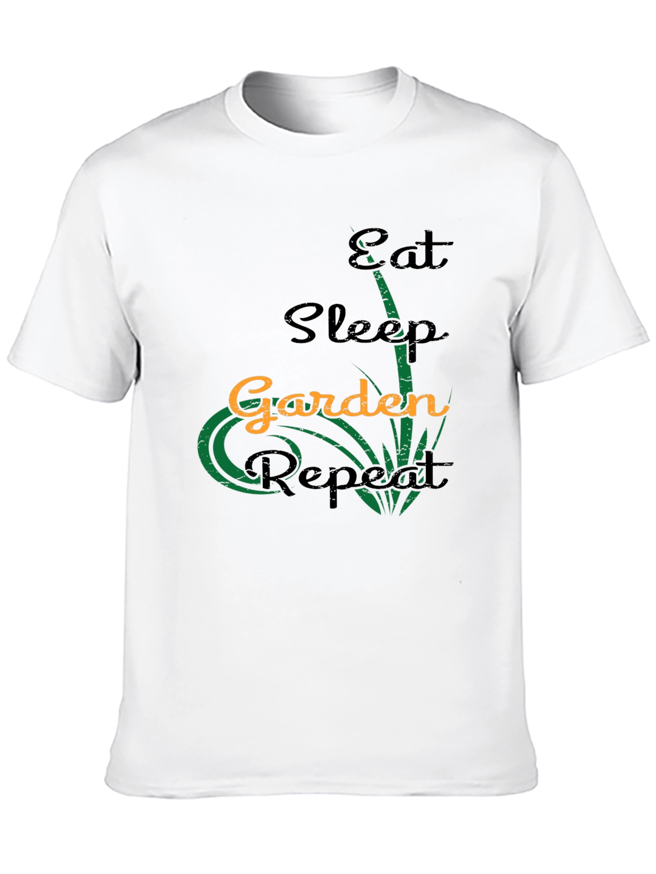 Eat Sleep Garden Repeat Black T-Shirt