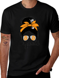 Crypto Whale Bitcoin Messy Bun T-Shirt