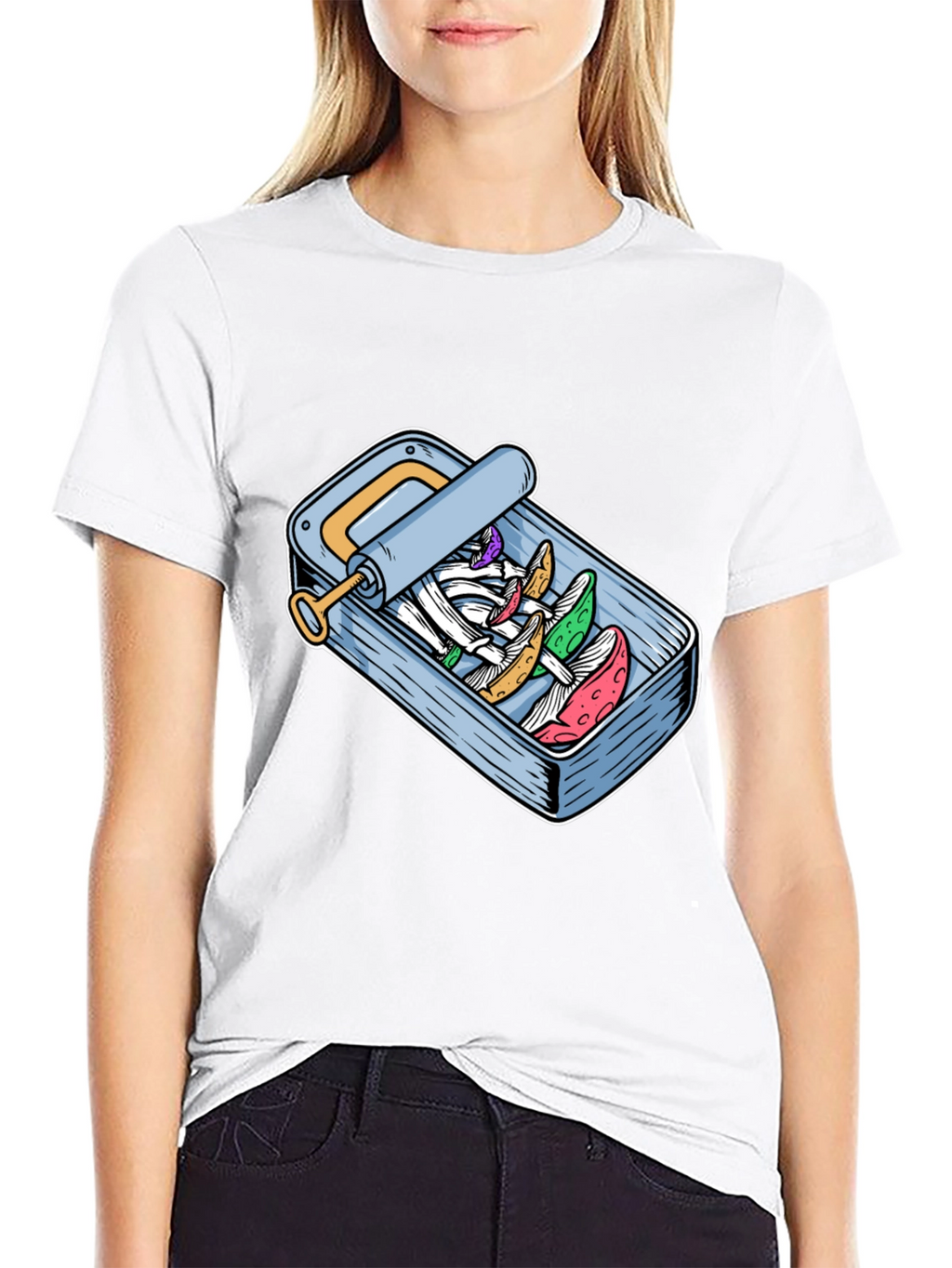Mushroom Sardine T-Shirt - Unique Graphic Tee