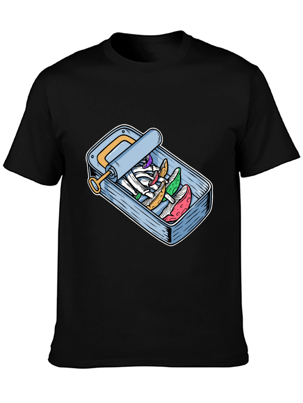 Mushroom Sardine T-Shirt - Unique Graphic Tee