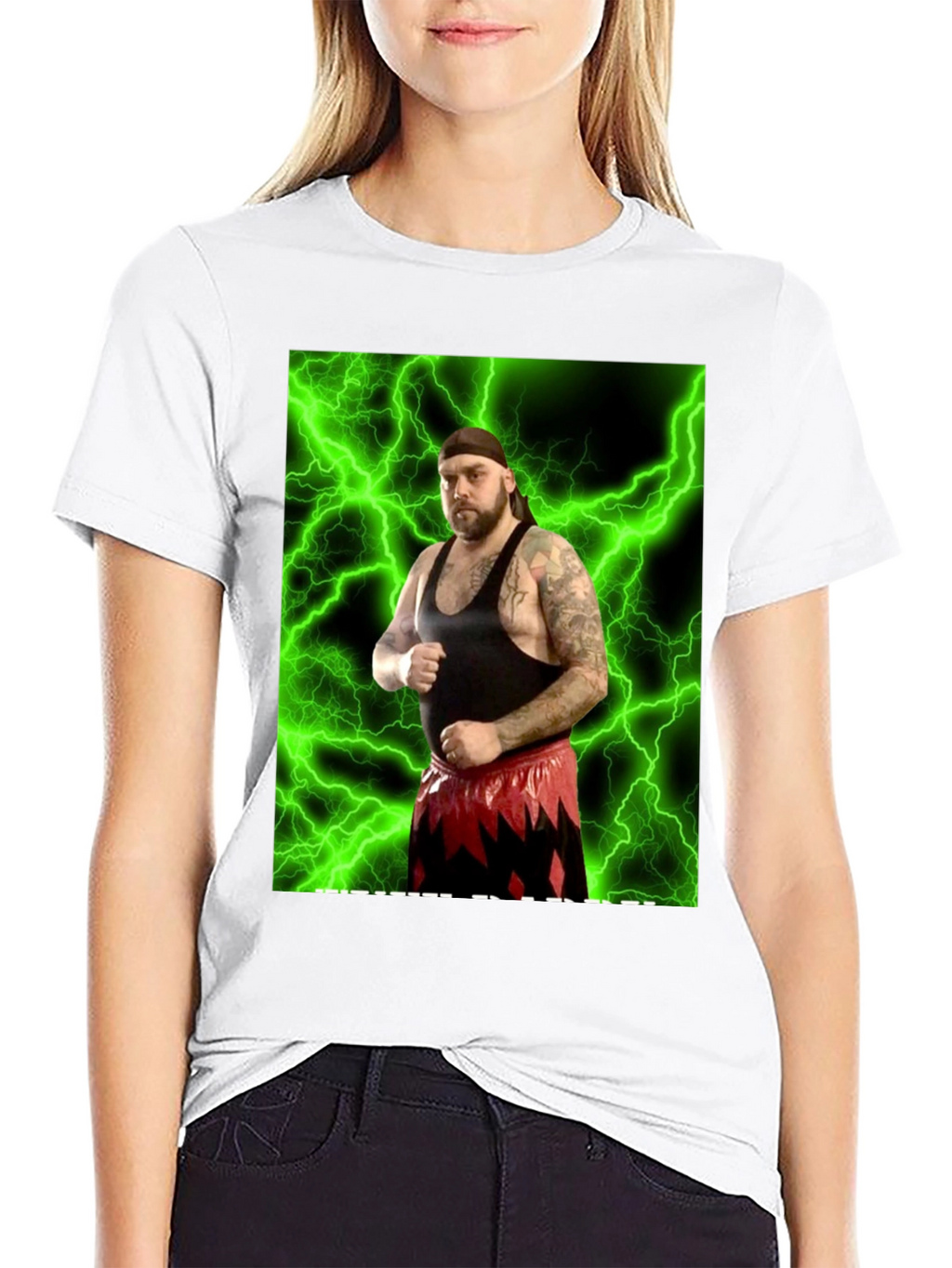 Wrestler Graphic Black T-Shirt