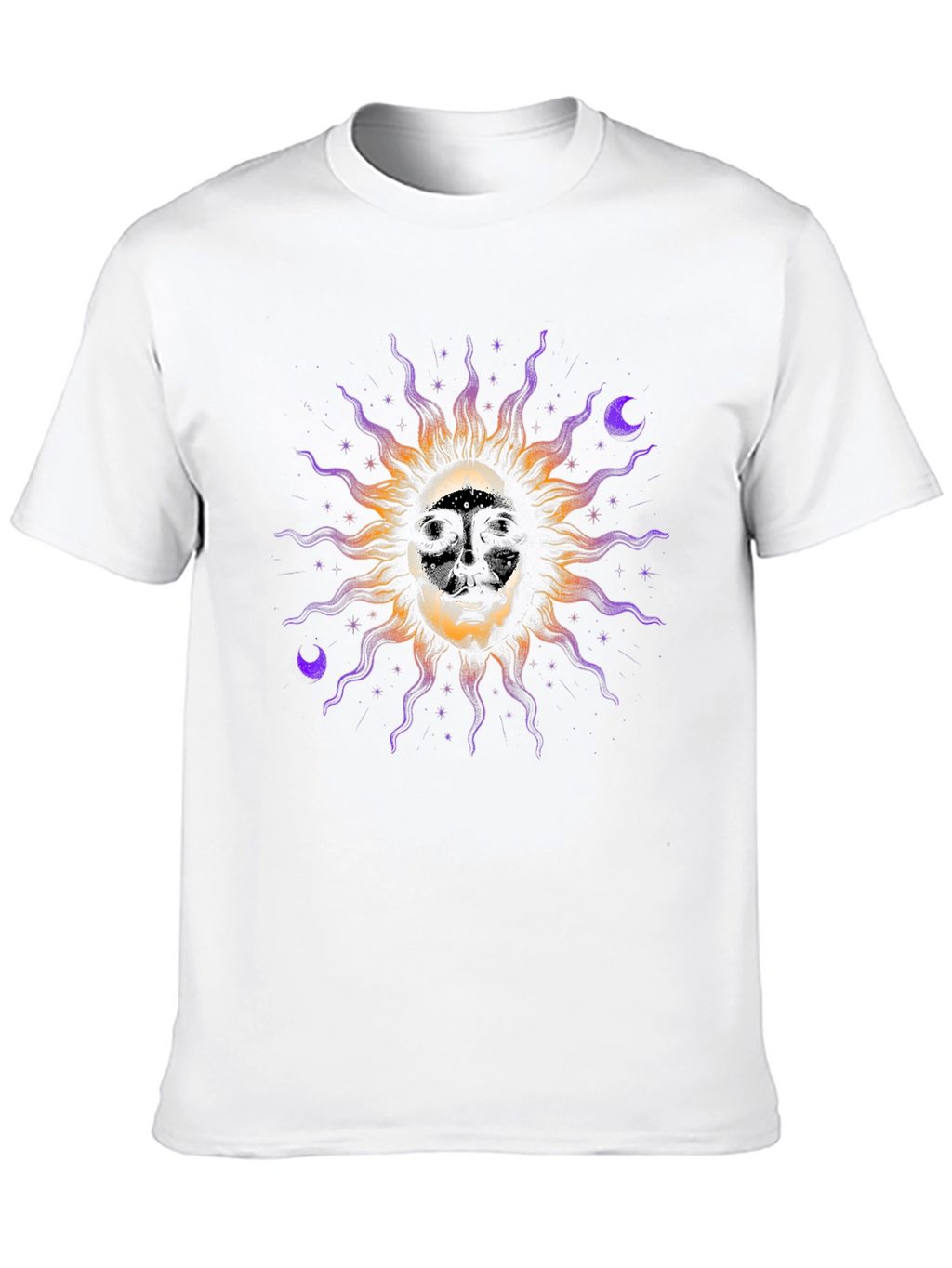 Skull Sun Graphic Tee - Unique Design