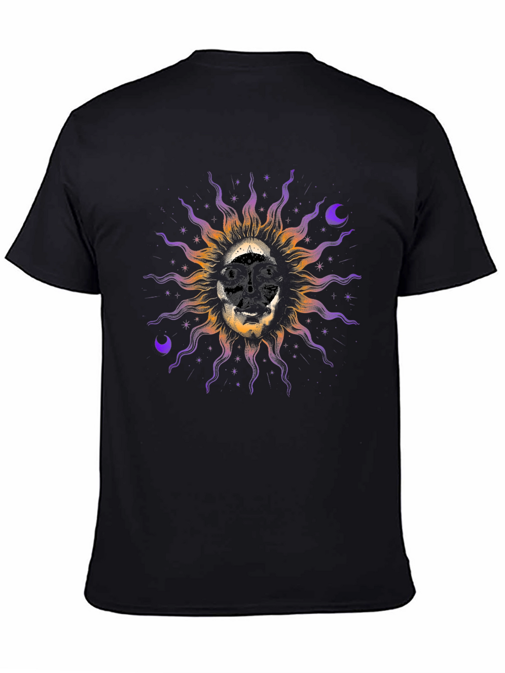 Skull Sun Graphic Tee - Unique Design