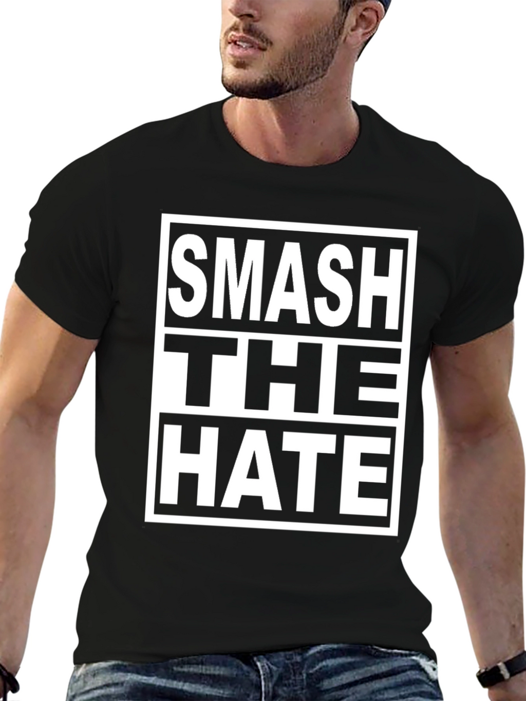 Smash The Hate Graphic Tee - Black