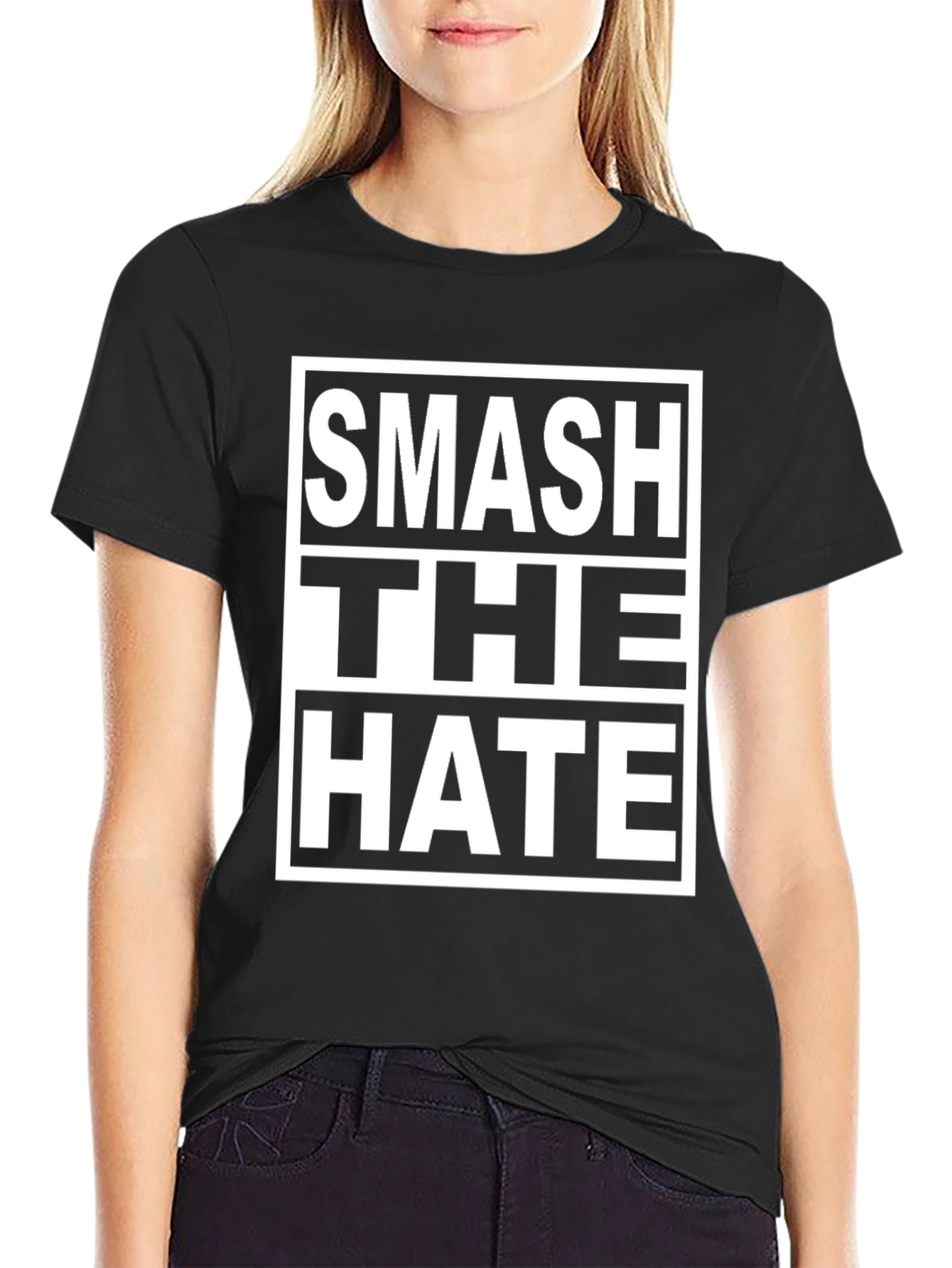 Smash The Hate Graphic Tee - Black