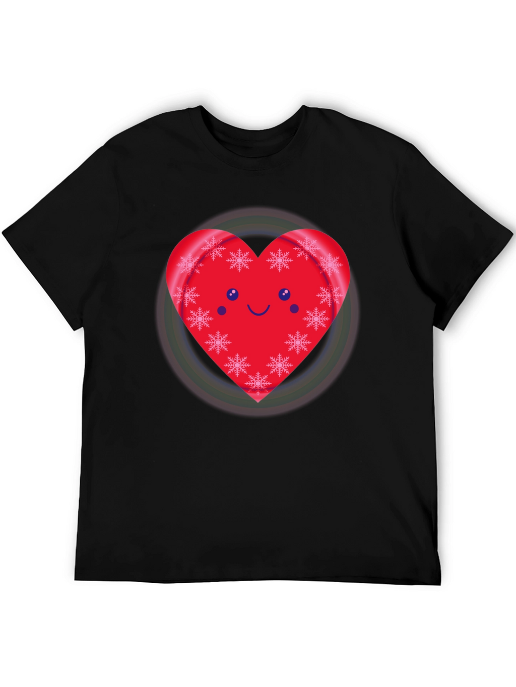 Festive Heart Snowflake Graphic Tee