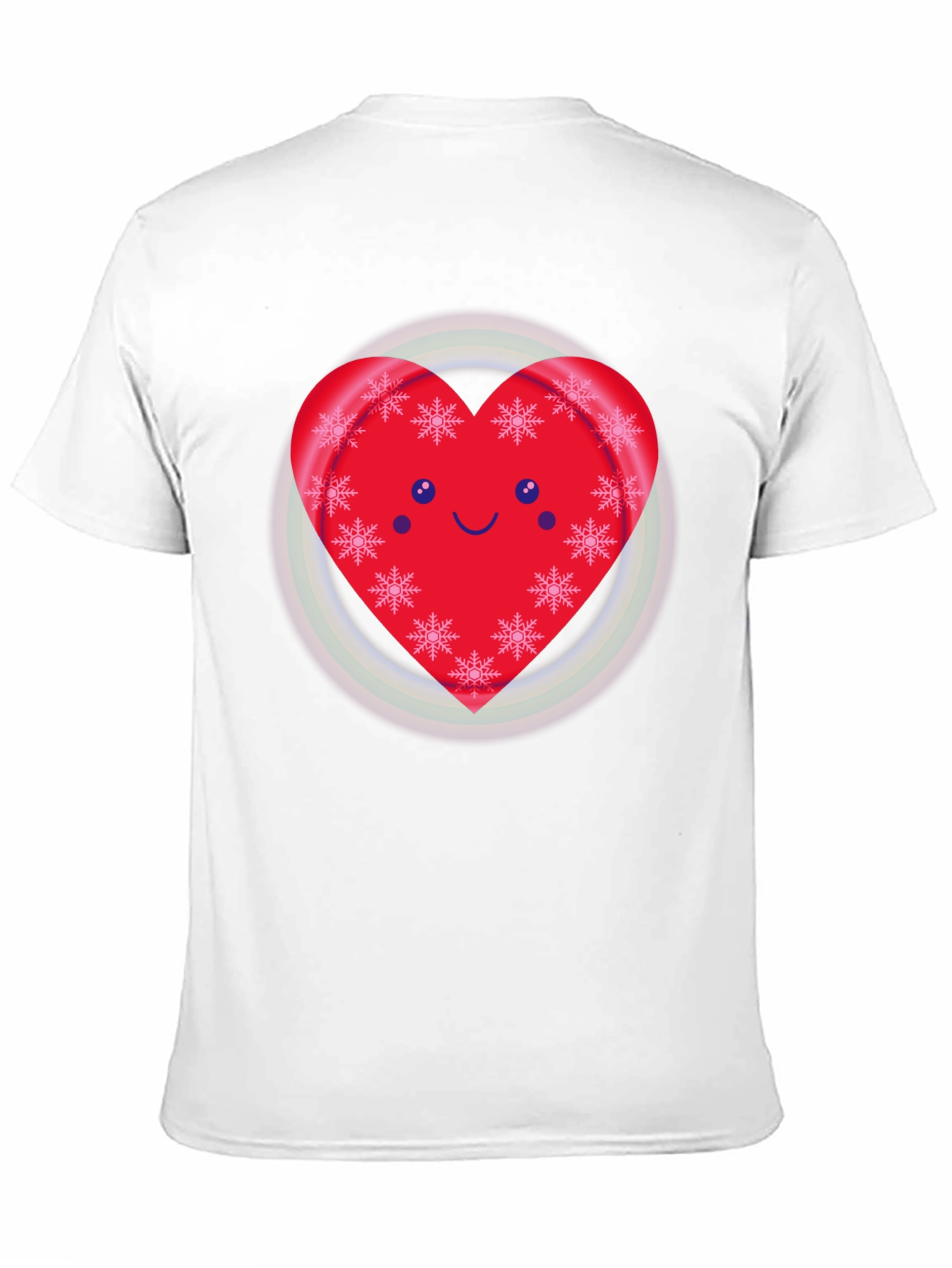 Festive Heart Snowflake Graphic Tee
