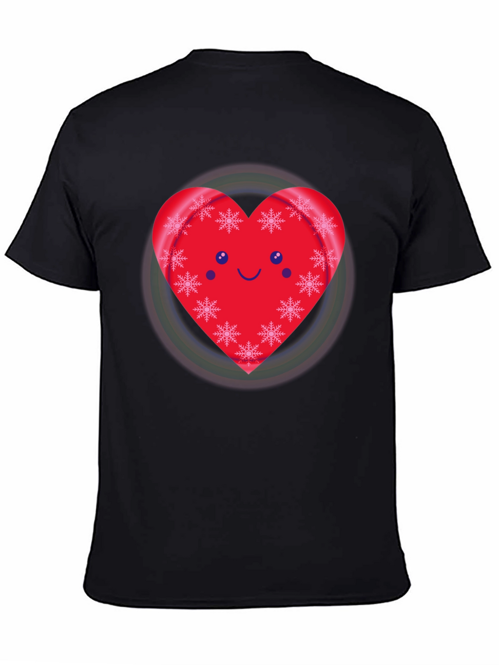 Festive Heart Snowflake Graphic Tee