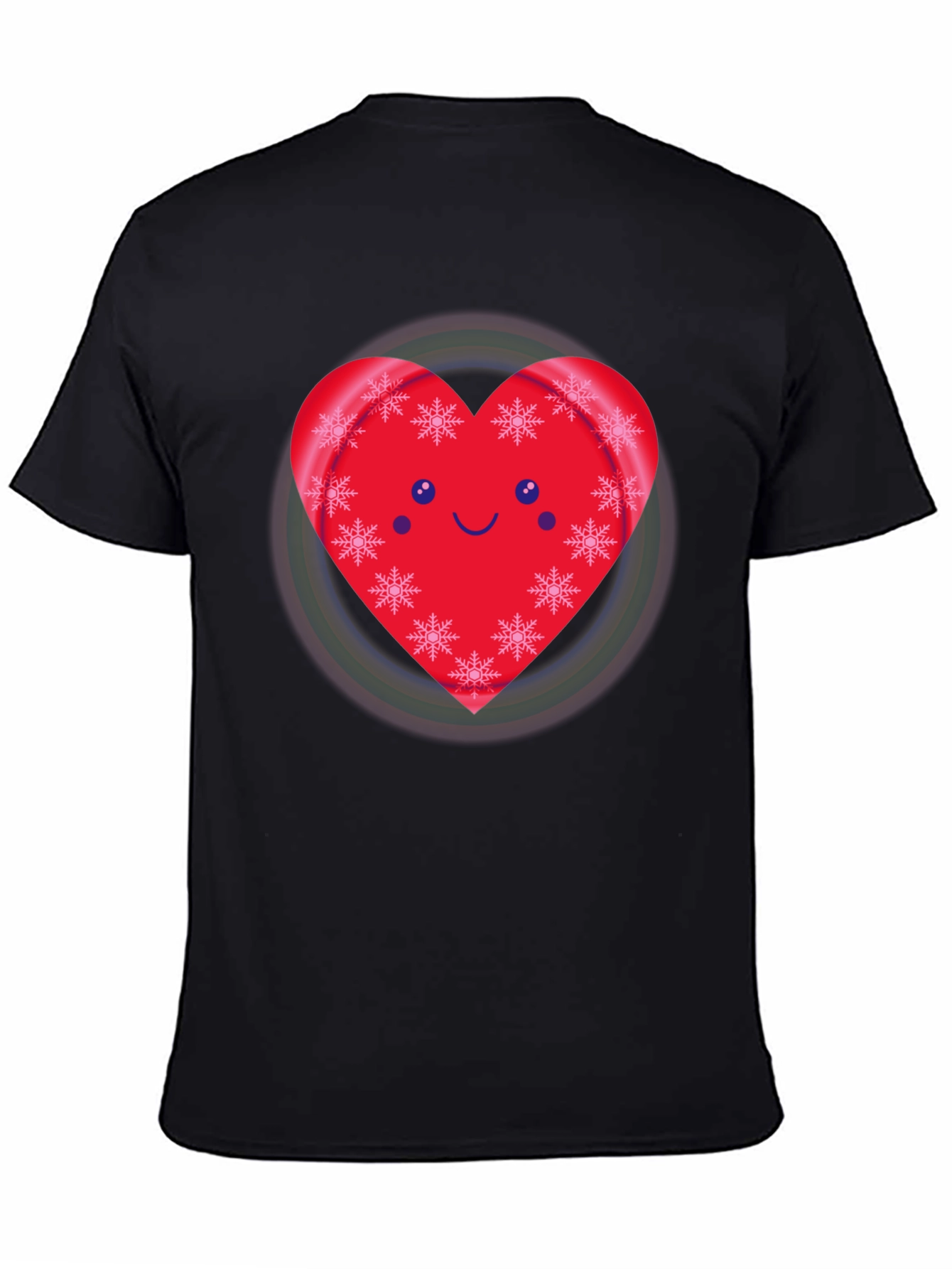 Festive Heart Snowflake Graphic Tee