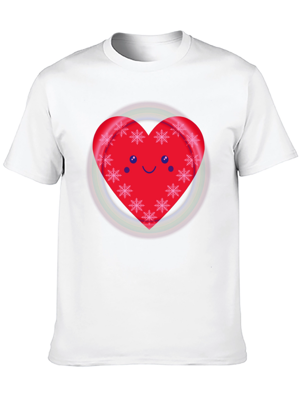 Festive Heart Snowflake Graphic Tee