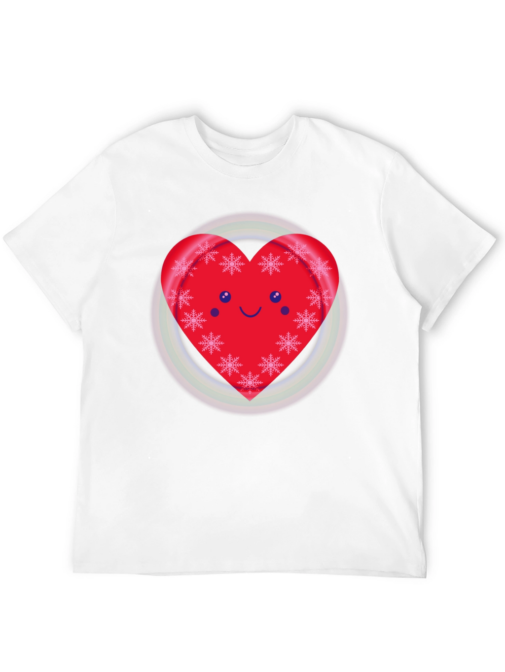 Festive Heart Snowflake Graphic Tee