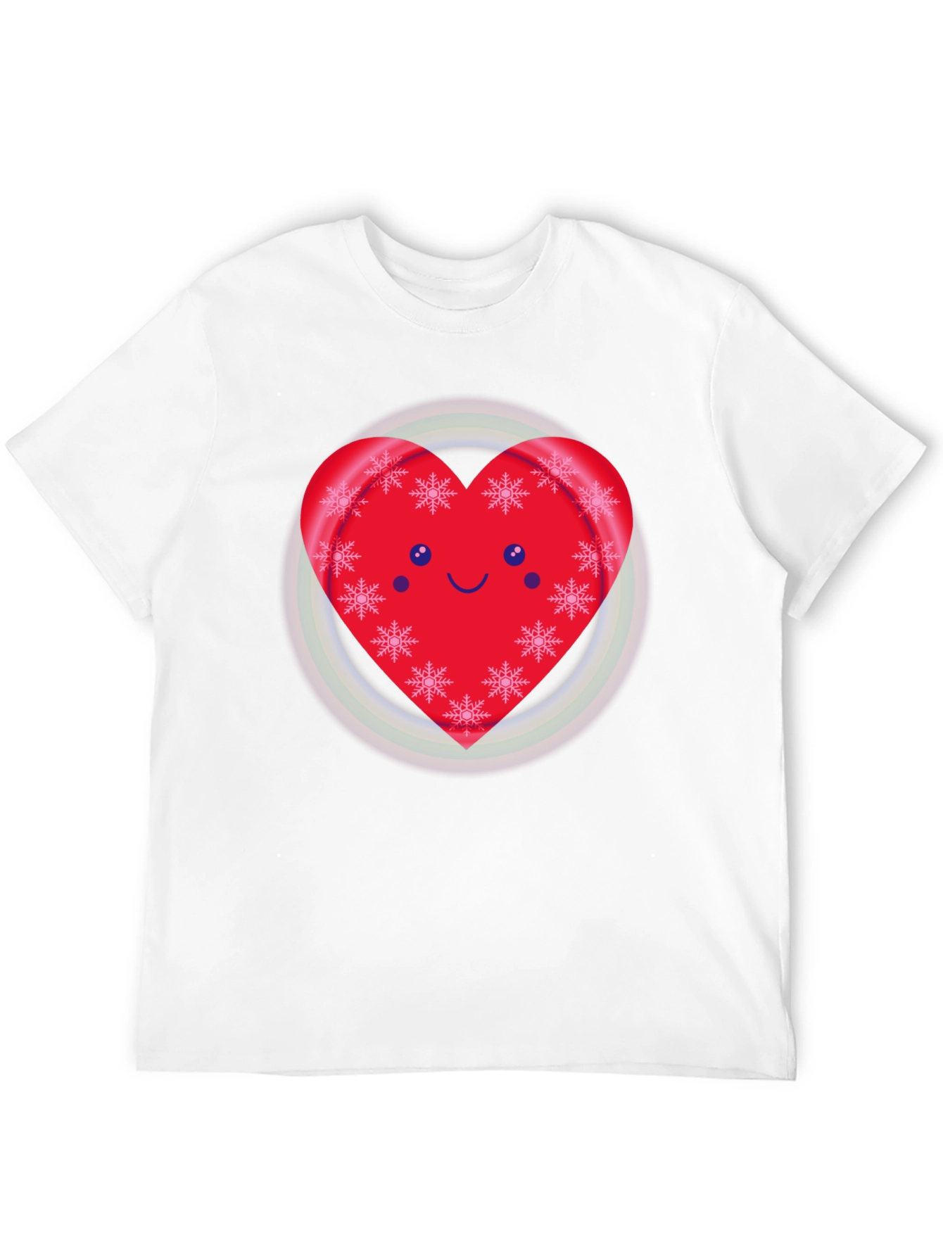 Festive Heart Snowflake Graphic Tee