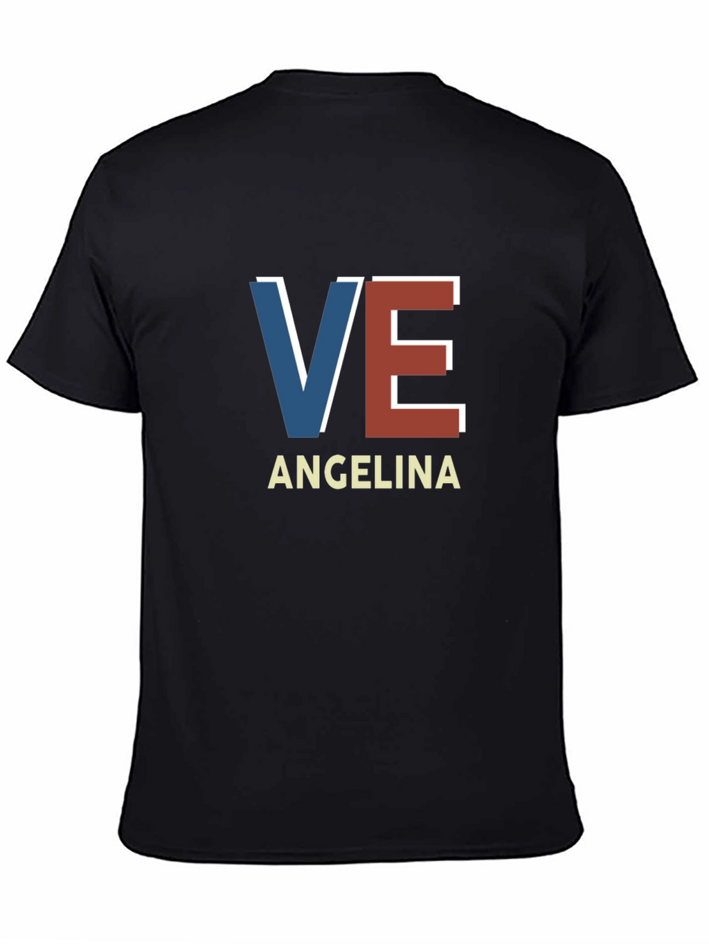 VE Angelina Tee - Trendy Initial Graphic T-Shirt