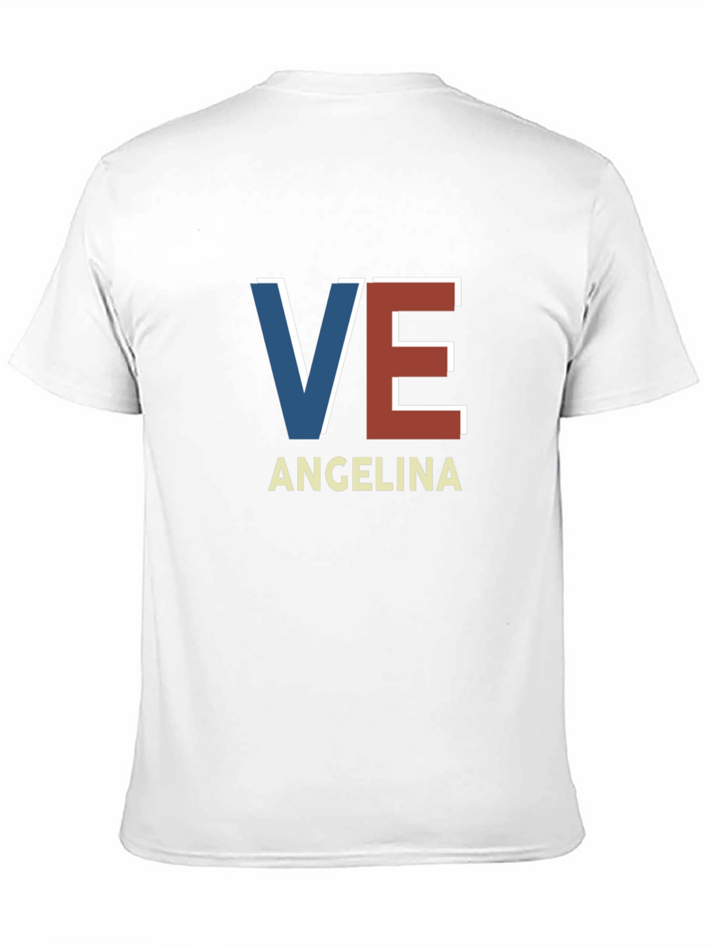 VE Angelina Tee - Trendy Initial Graphic T-Shirt