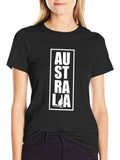 Australia Kangaroo T-Shirt - Black Graphic Tee