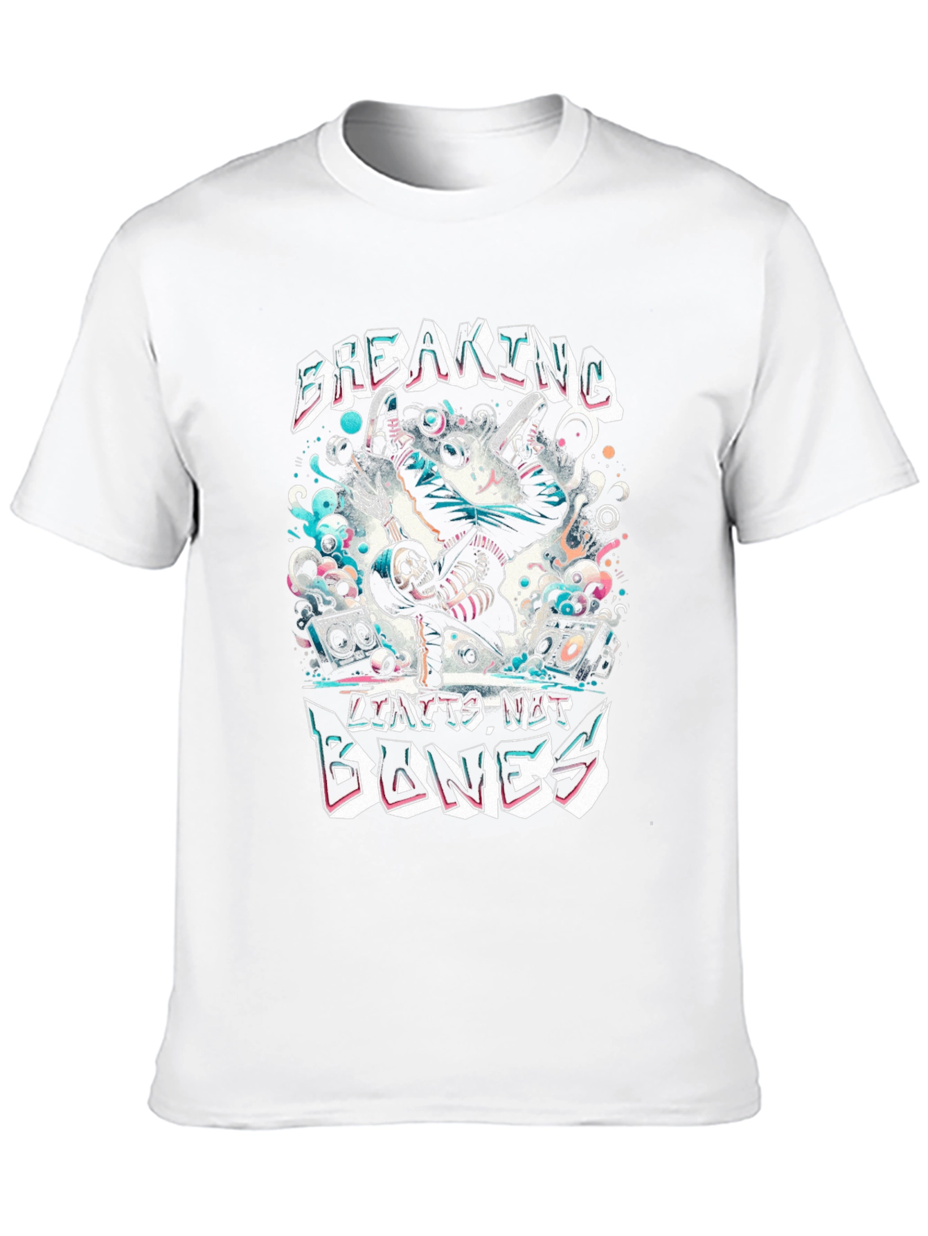 Breaking Bones Skeleton Graphic Tee