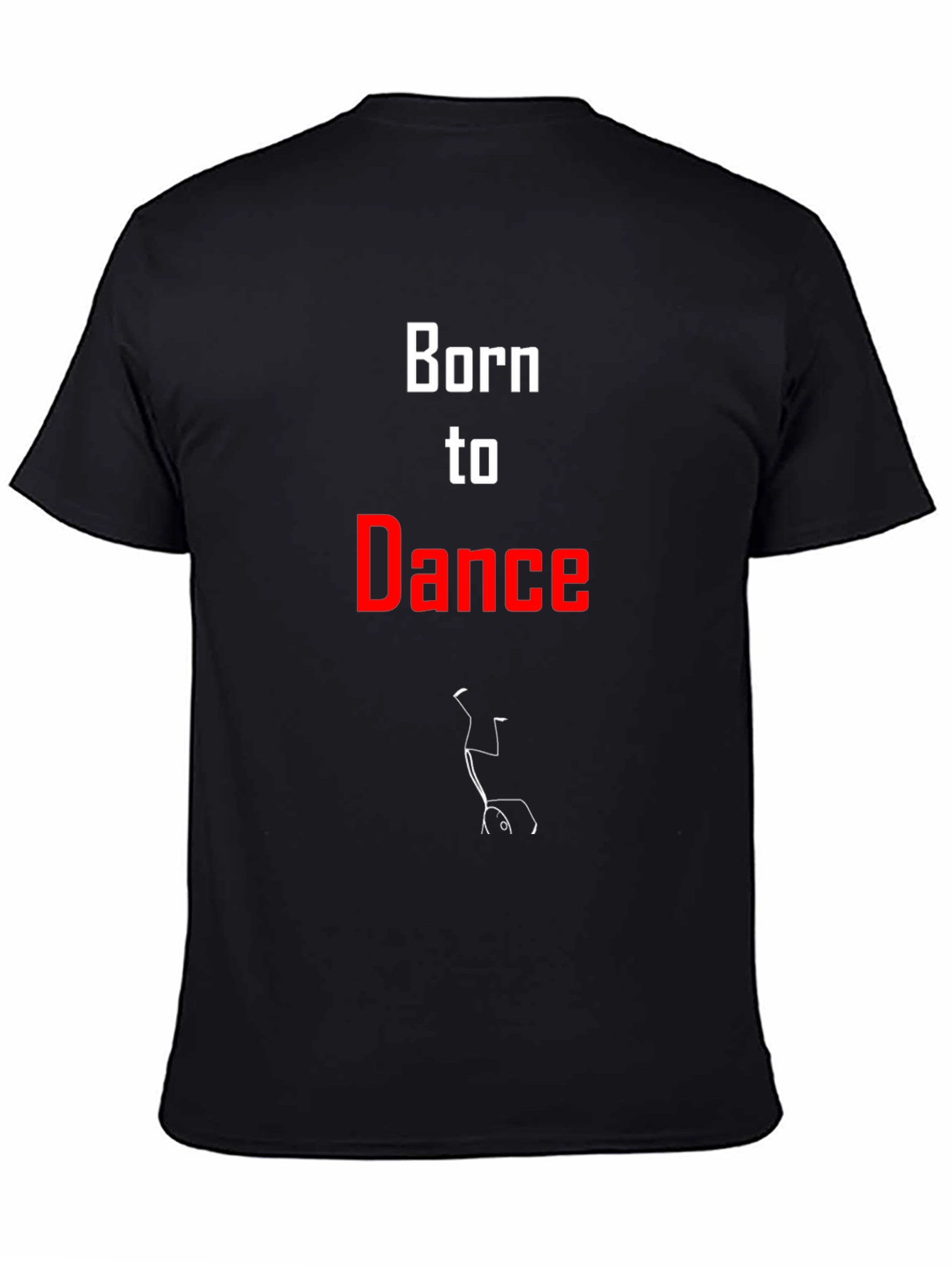 Born to Dance Graphic Tee - Black Cotton T-Shirt