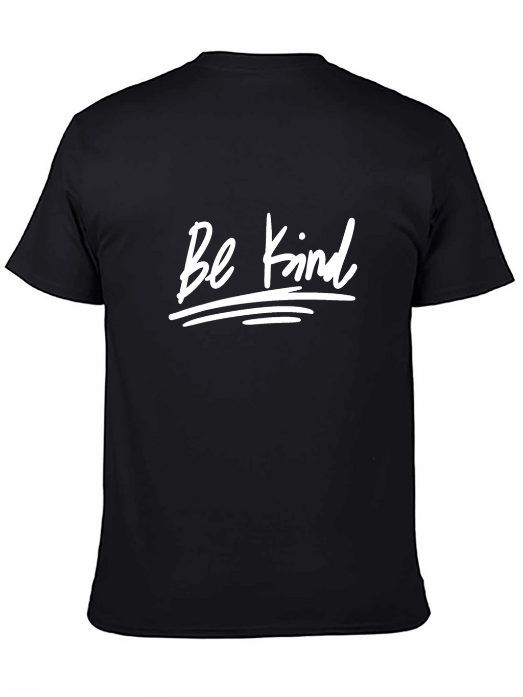 Be Kind Graphic Tee - Black Cotton Casual T-Shirt