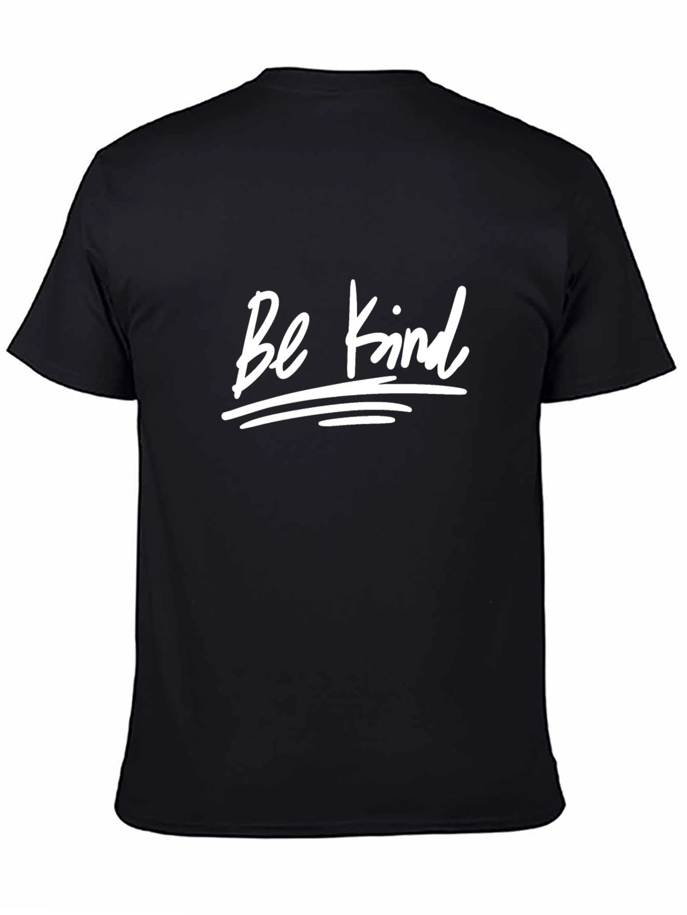 Be Kind Graphic Tee - Black Cotton Casual T-Shirt