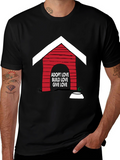 Adopt Love T-Shirt - Dog House Design
