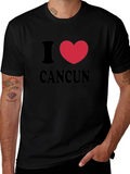 I Love Cancun T-Shirt - Heart Graphic Tee