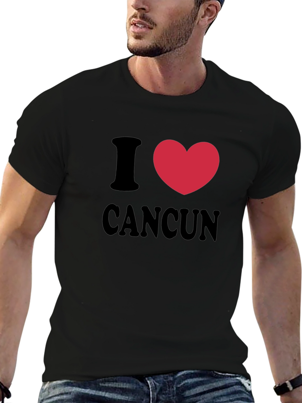 I Love Cancun T-Shirt - Heart Graphic Tee