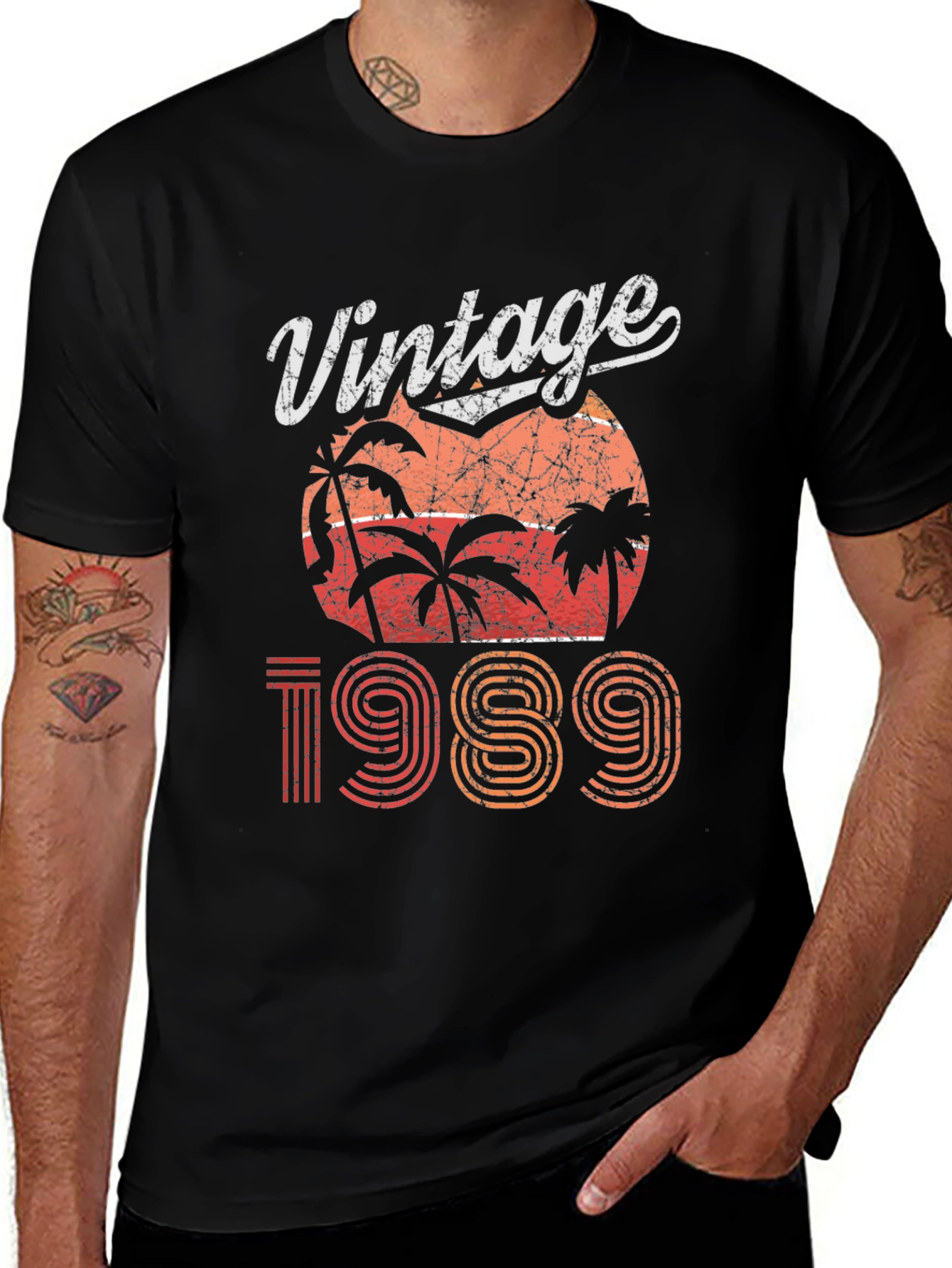 Vintage 1989 Palm Tree Graphic T-Shirt