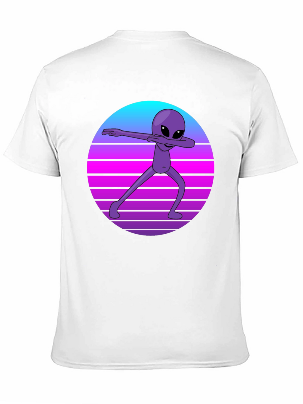 Retro Alien Dab T-Shirt - Black Tee