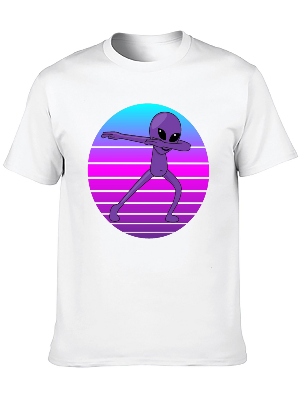 Retro Alien Dab T-Shirt - Black Tee