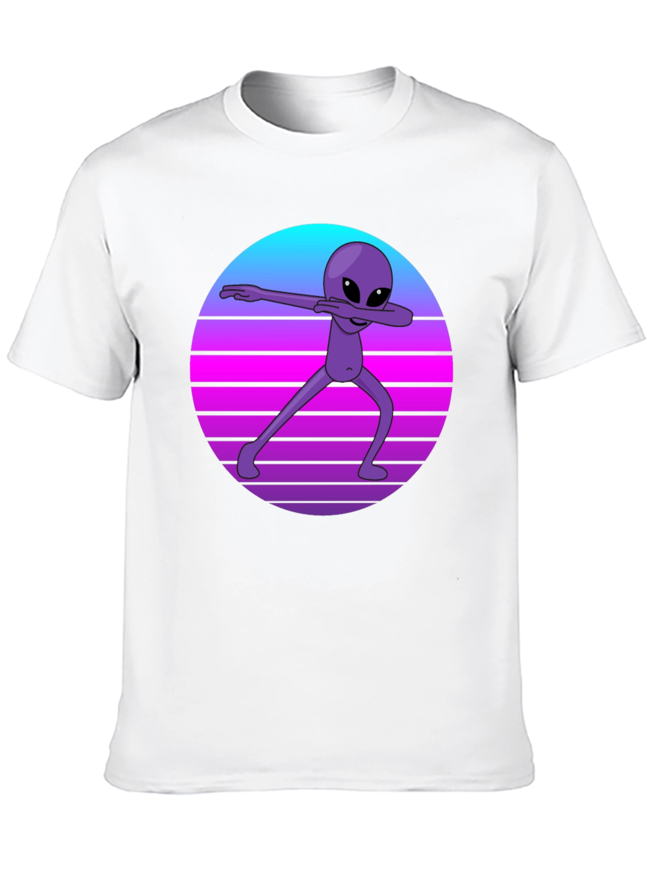 Retro Alien Dab T-Shirt - Black Tee