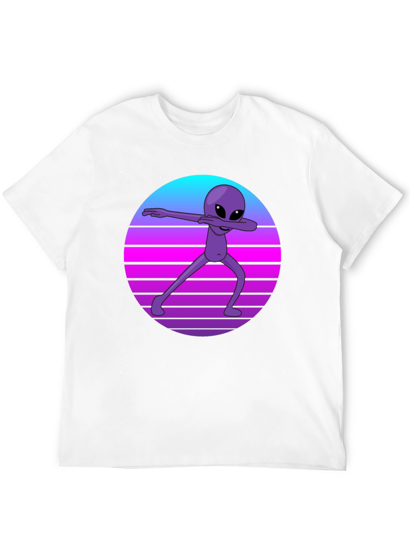 Retro Alien Dab T-Shirt - Black Tee