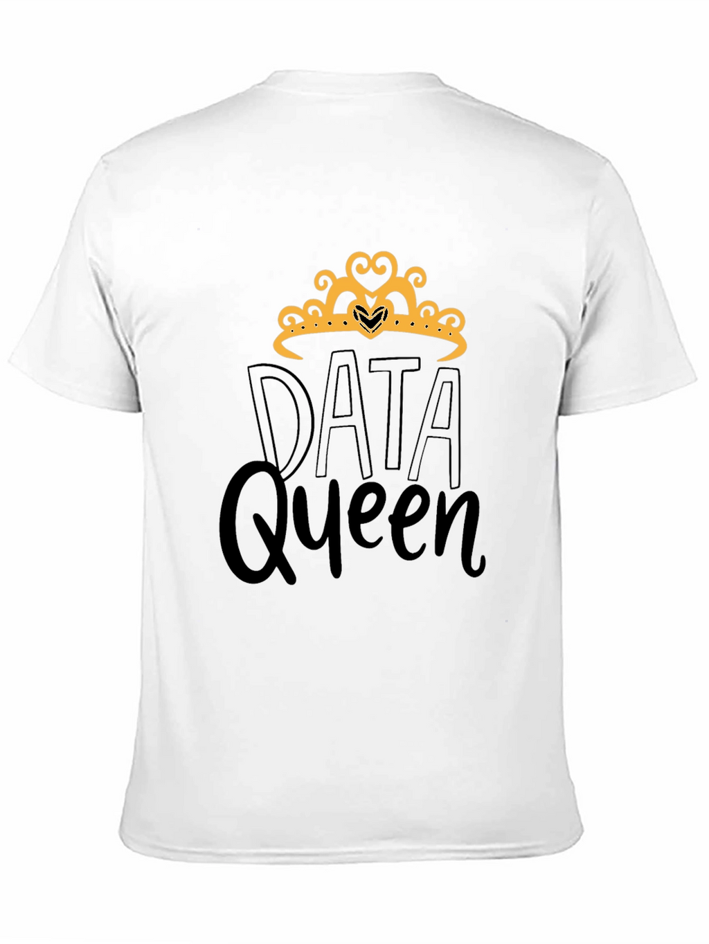 Data Queen Black Graphic Tee Shirt