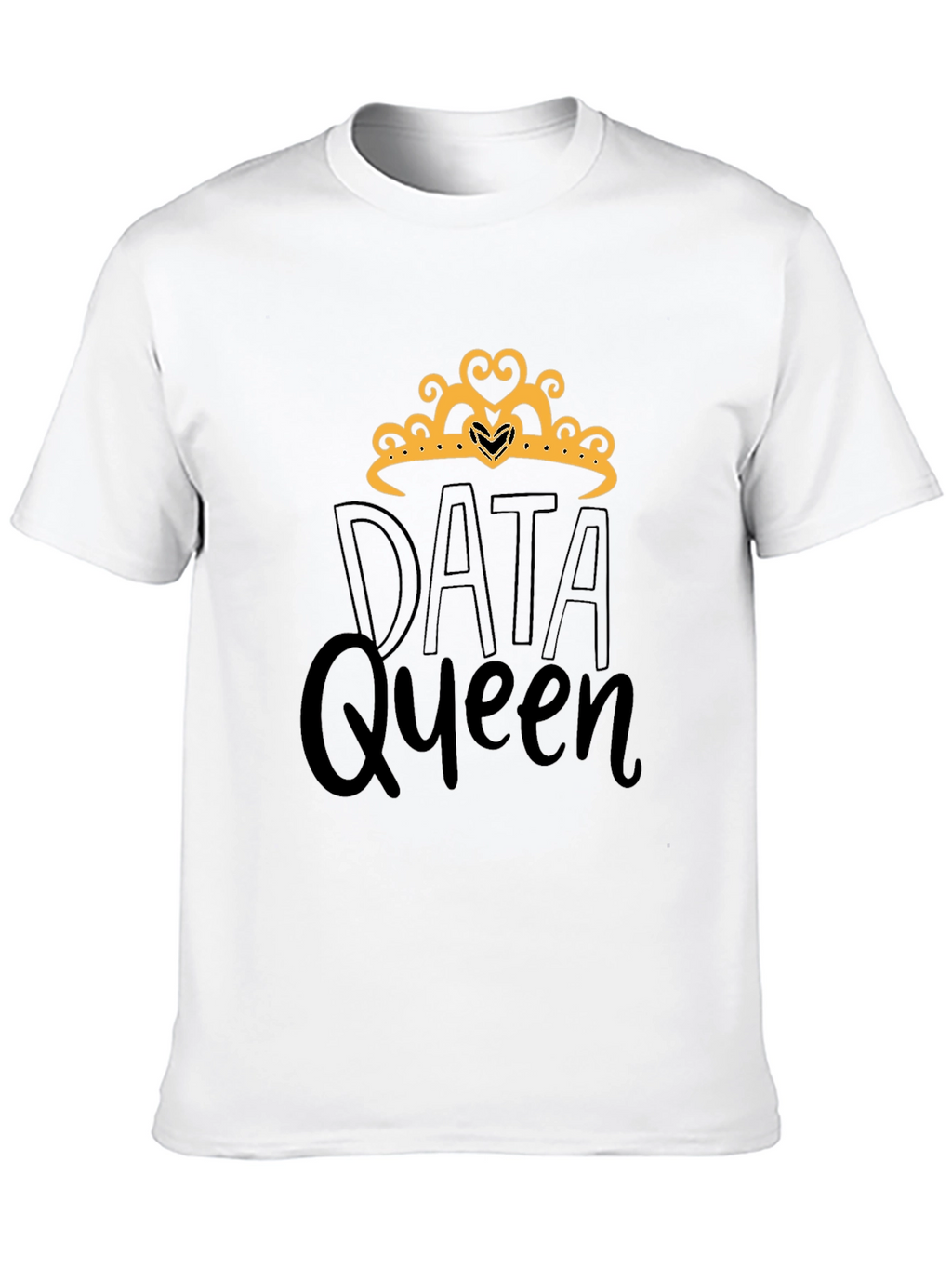 Data Queen Black Graphic Tee Shirt