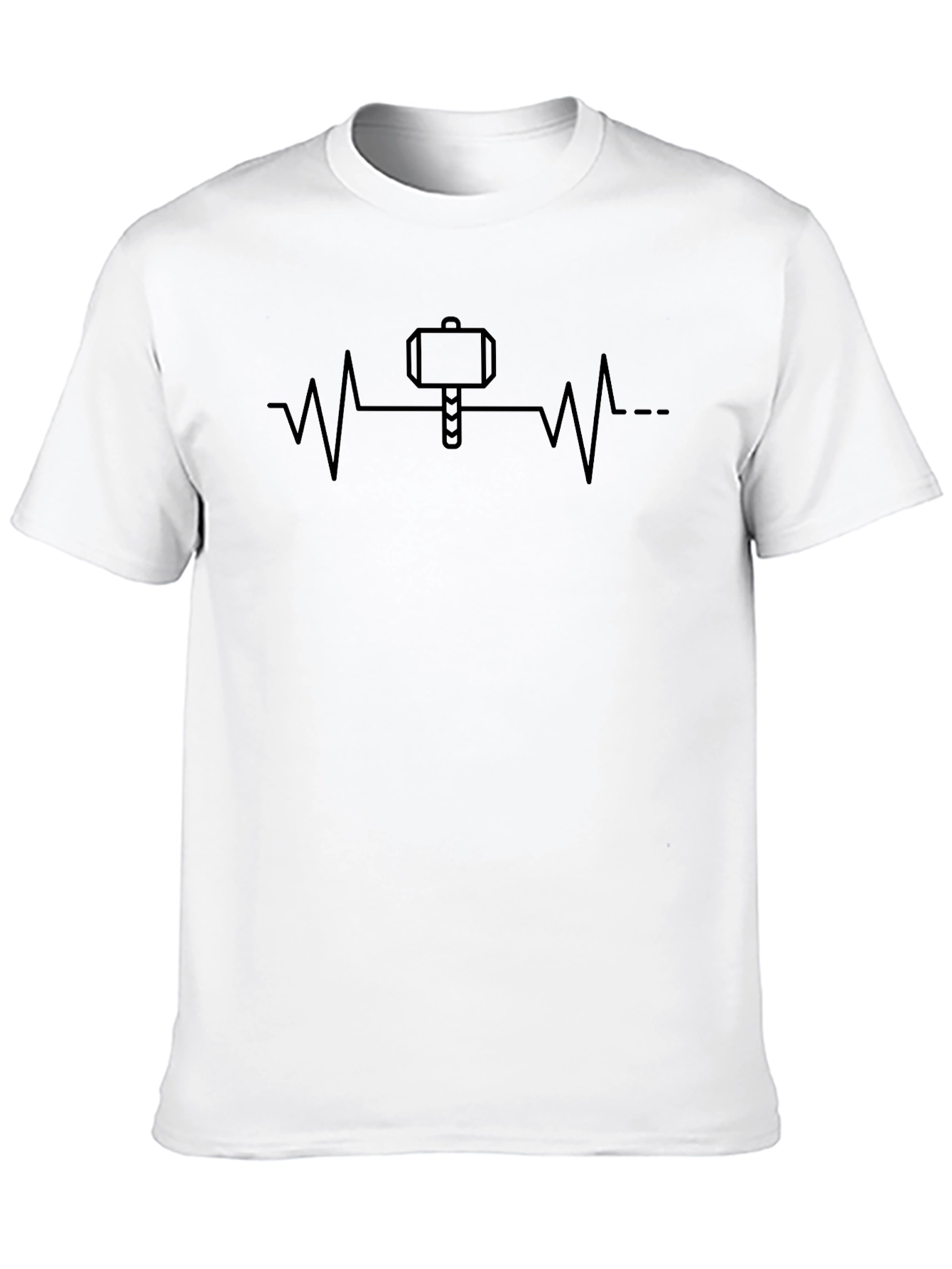 Thor Heartbeat Graphic Tee - Mens Black T-Shirt