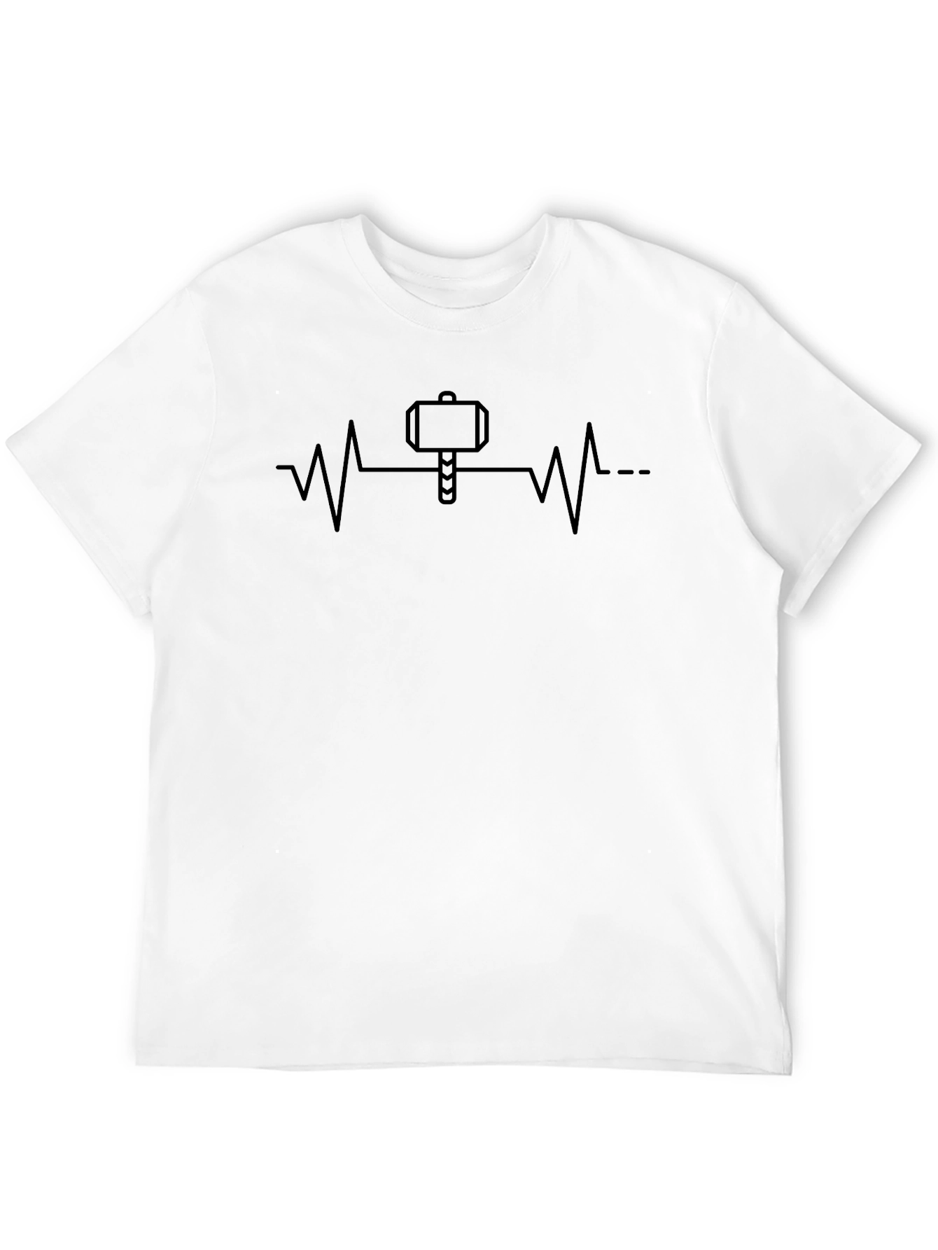 Thor Heartbeat Graphic Tee - Mens Black T-Shirt