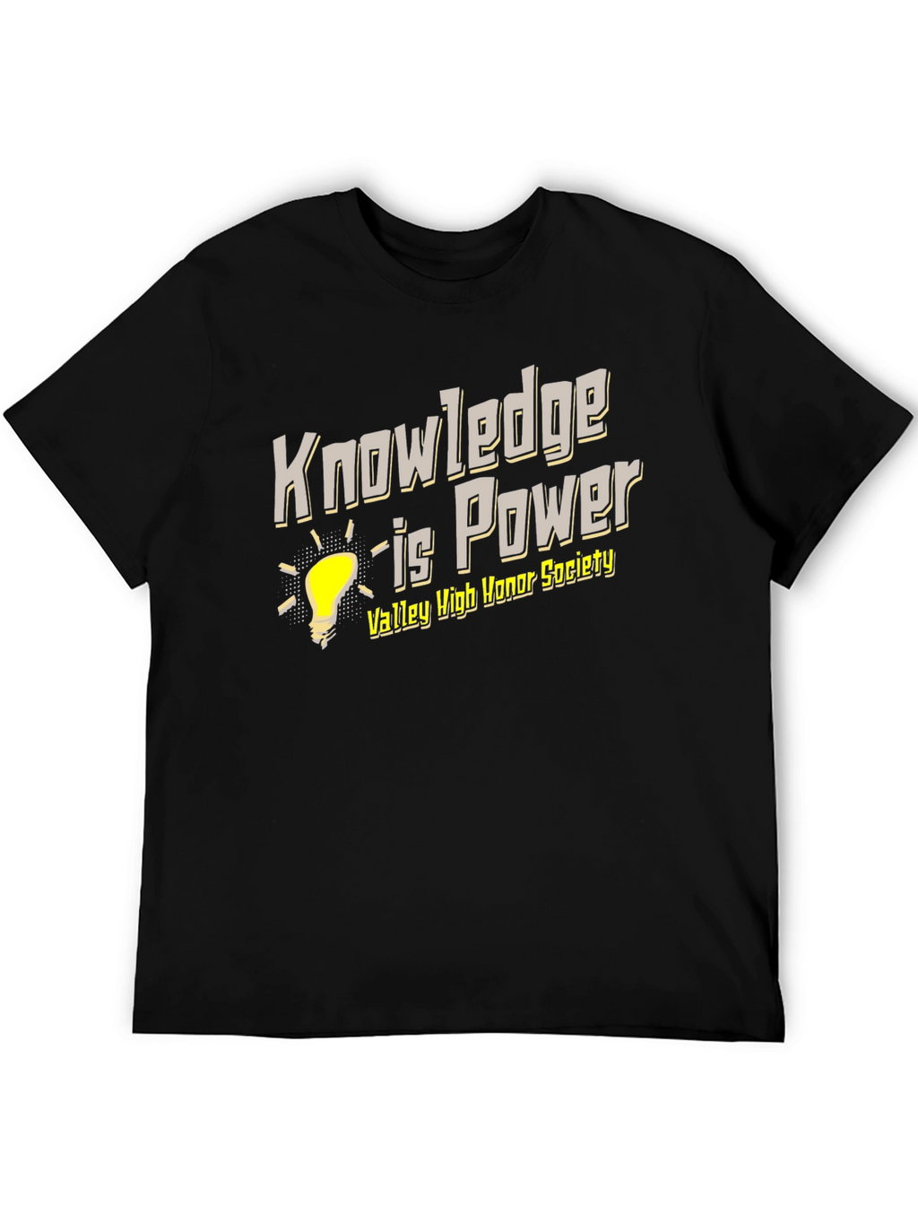 Knowledge is Power Black T-Shirt