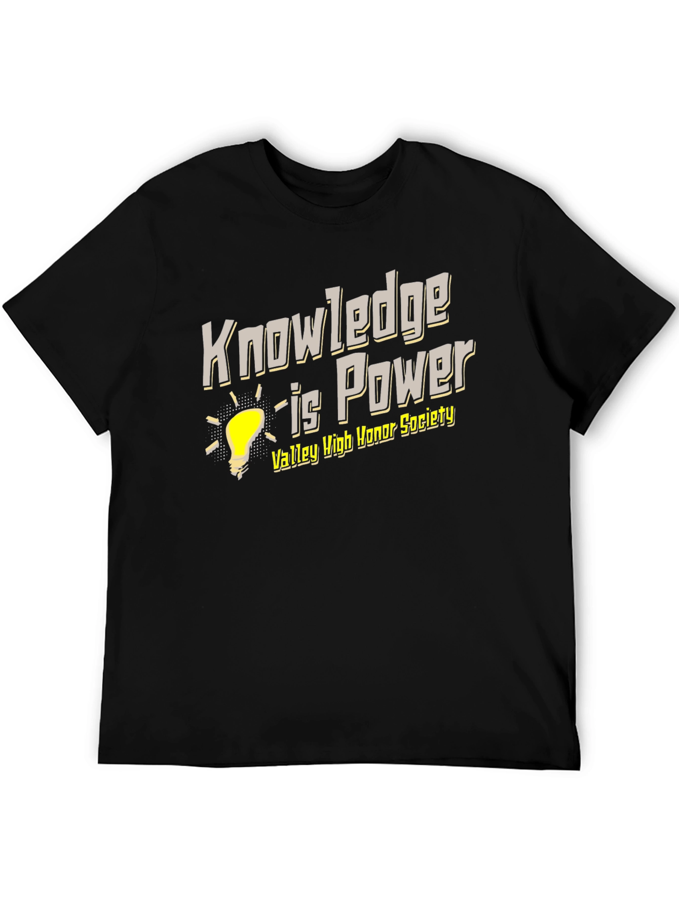 Knowledge is Power Black T-Shirt