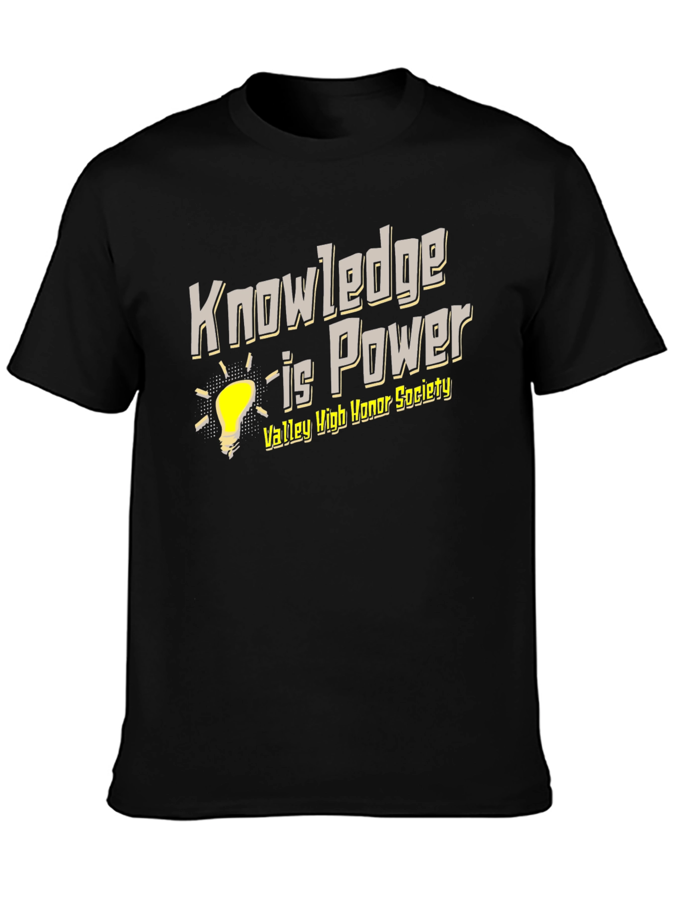 Knowledge is Power Black T-Shirt
