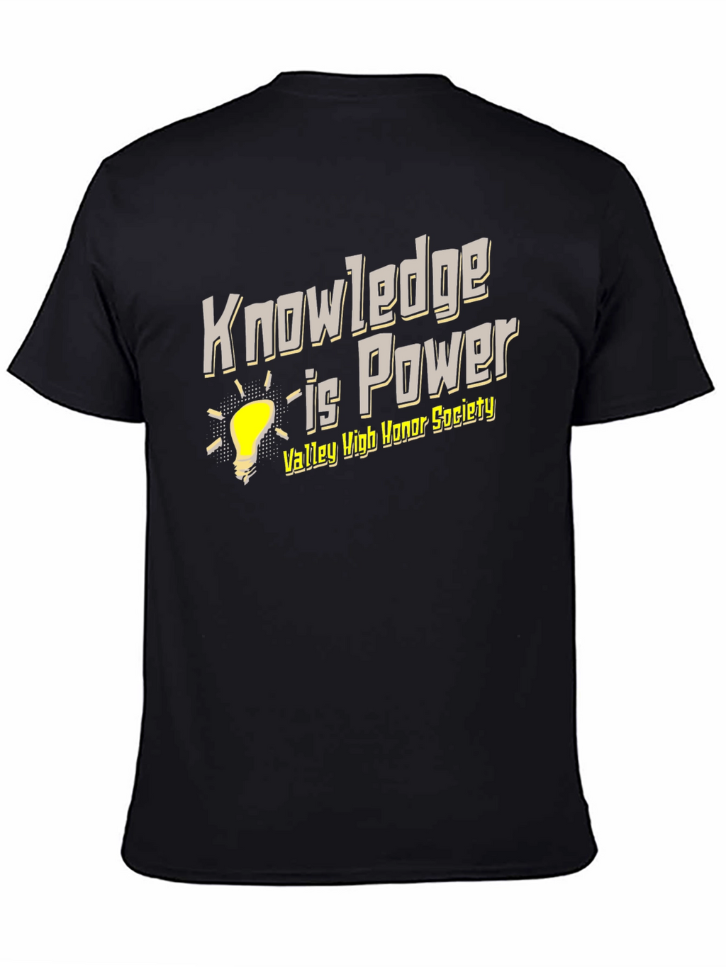 Knowledge is Power Black T-Shirt