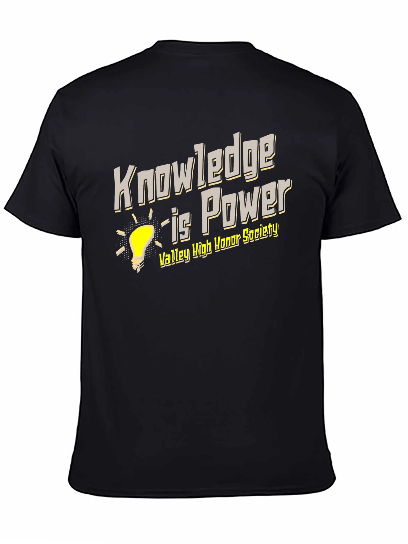 Knowledge is Power Black T-Shirt