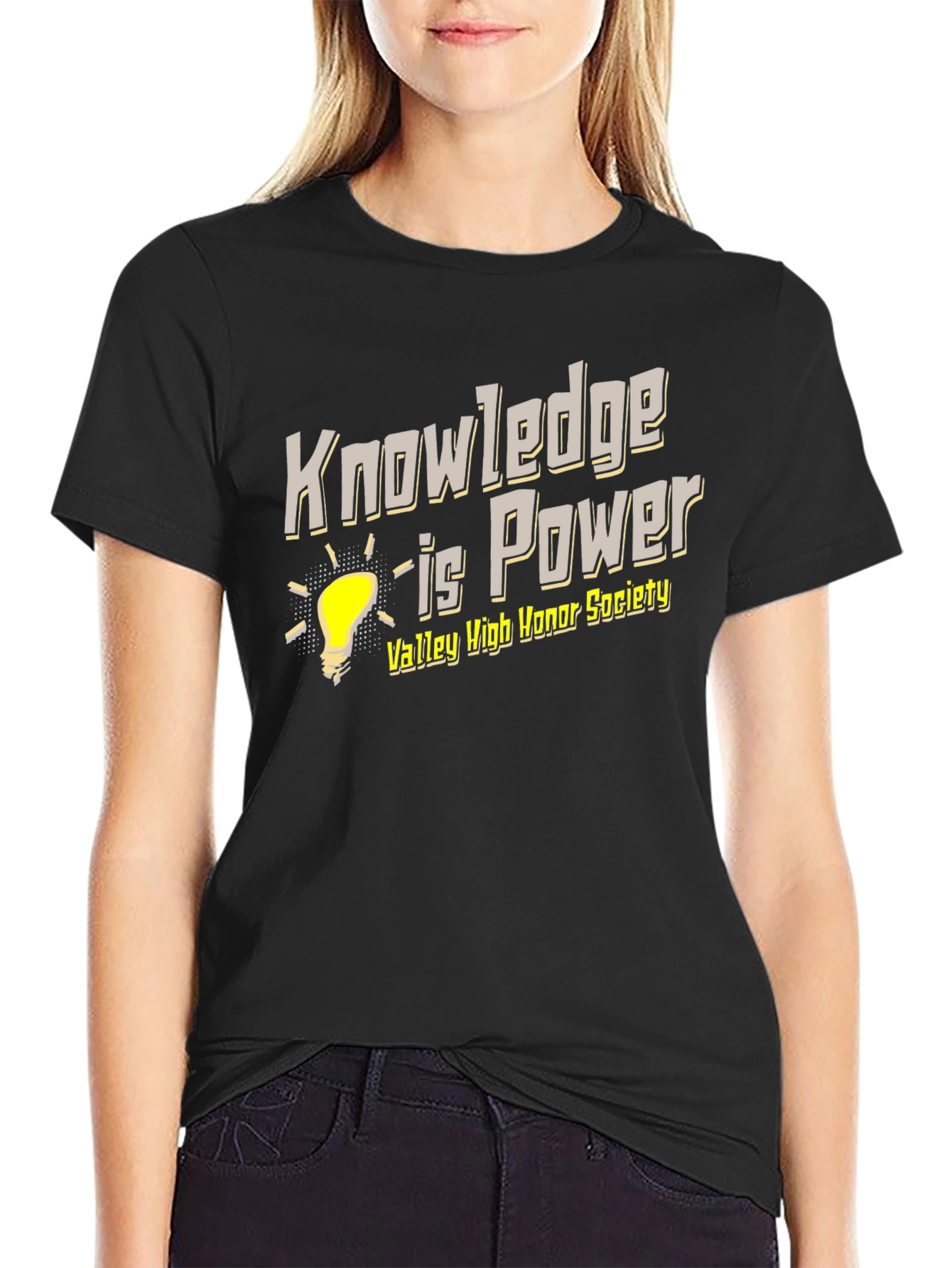 Knowledge is Power Black T-Shirt